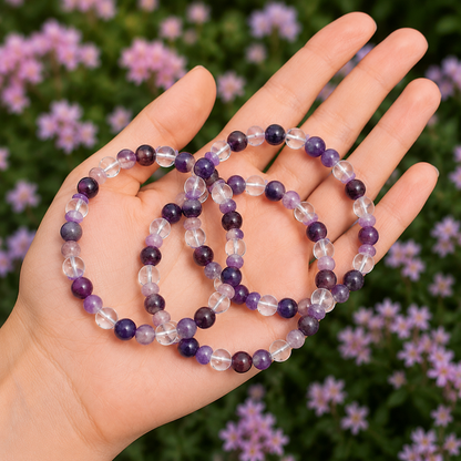 CROWN Chakra Crystal Bracelet