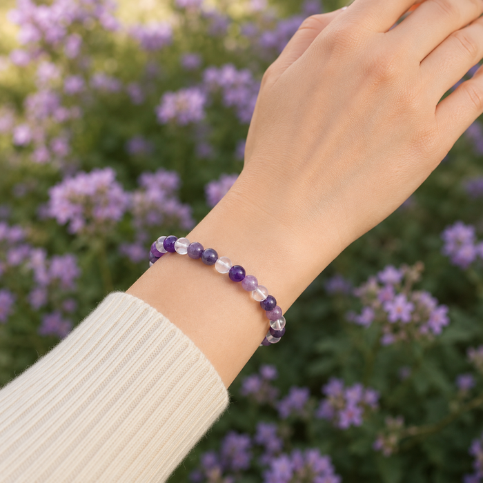 CROWN Chakra Crystal Bracelet