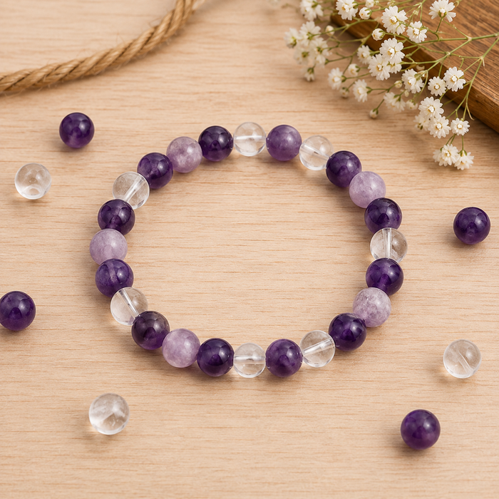 CROWN Chakra Crystal Bracelet