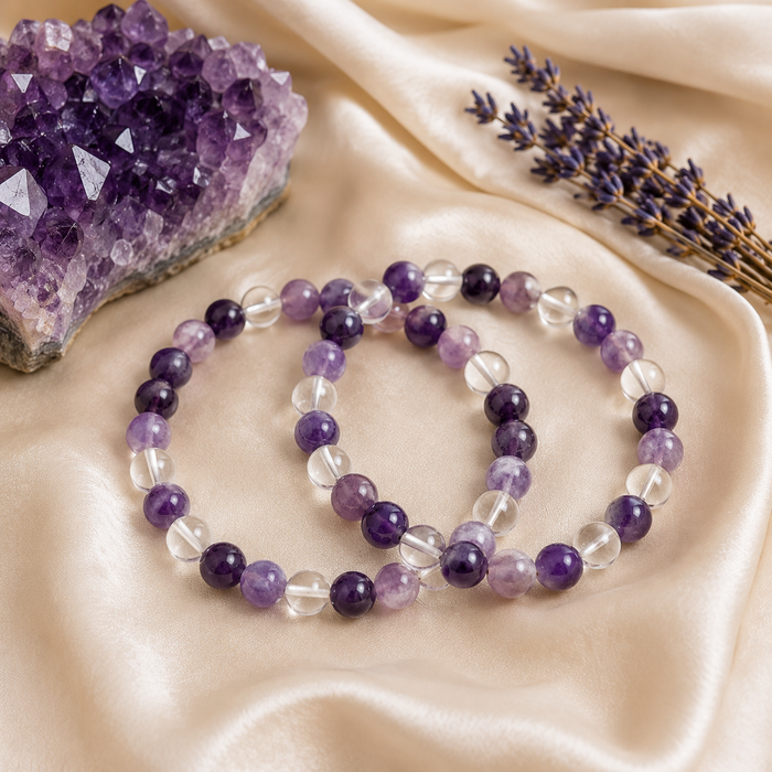 CROWN Chakra Crystal Bracelet