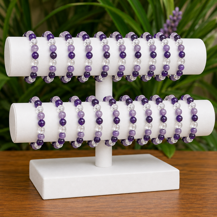 CROWN Chakra Crystal Bracelet