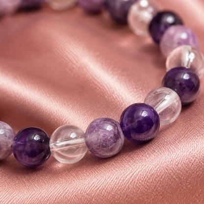 CROWN Chakra Crystal Bracelet