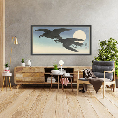 A framed image of