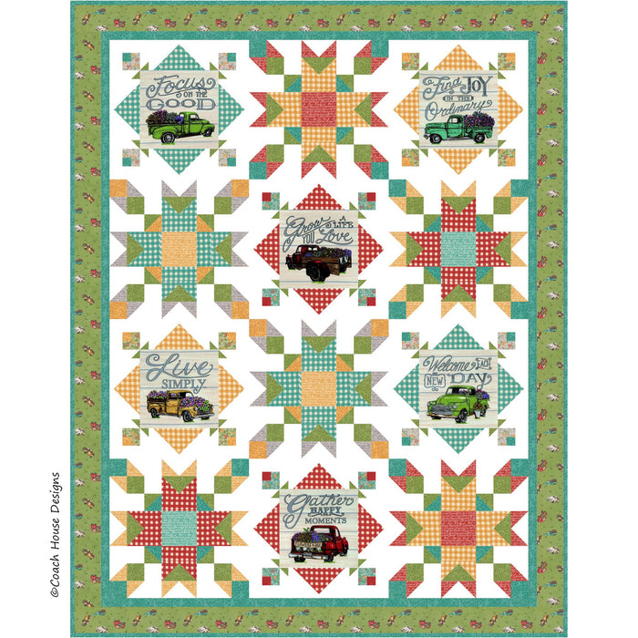 Cruisin’ Thru the Meadow Downloadable PDF Quilt Pattern