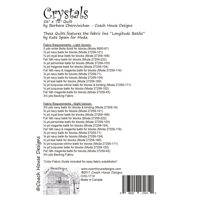 Crystals Downloadable PDF Quilt Pattern