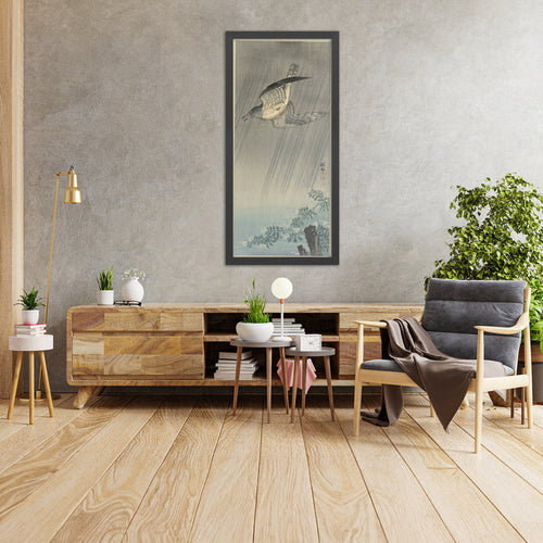 A framed image of