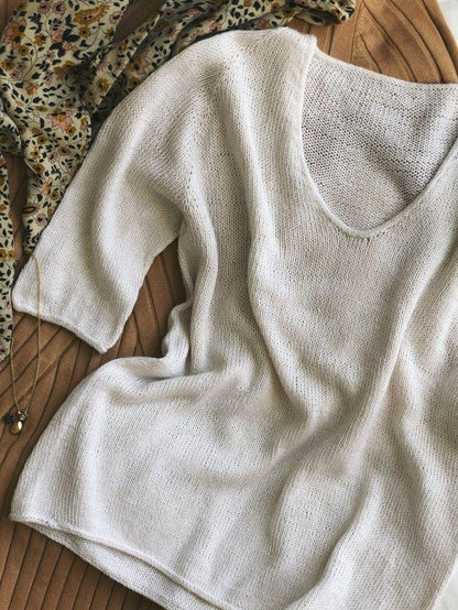 Cumulus Tee by PetiteKnit, No 12 knitting kit