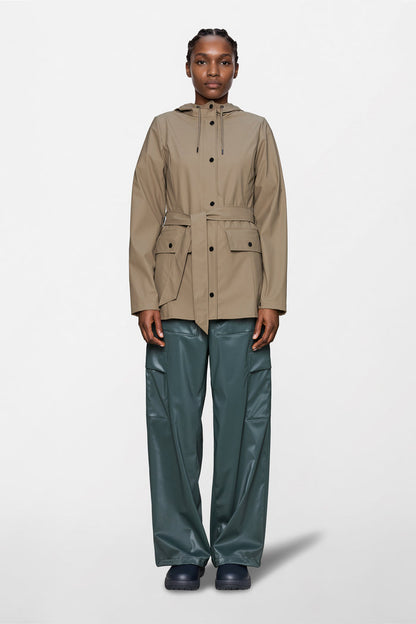 RAINS Curve Jacket Beige Jacket