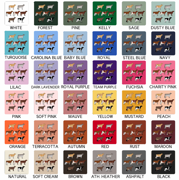 Dairy Cattle Breeds- Bella Canvas T-Shirt