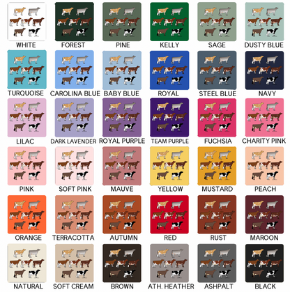 Dairy Cattle Breeds- Bella Canvas T-Shirt