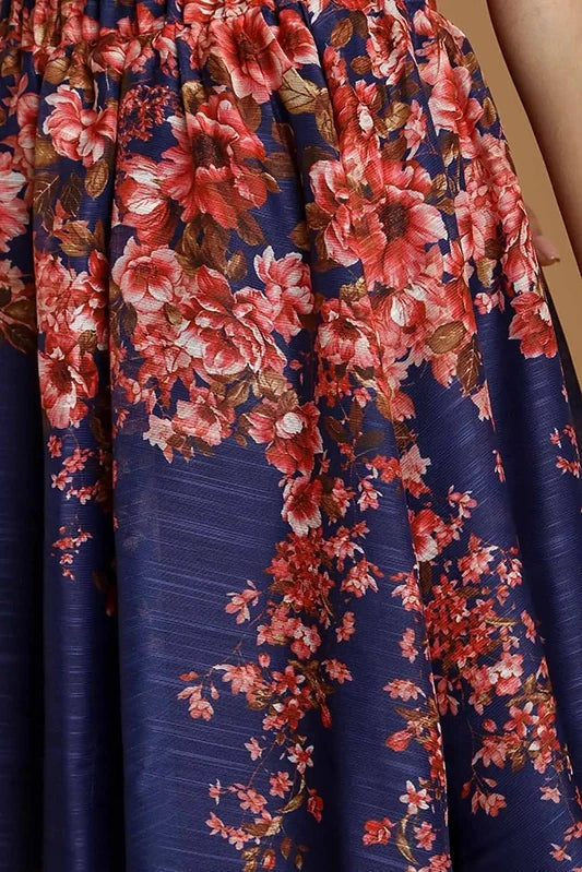Dancin' in the Moonlight Floral Skirt-Navy-SMALL-Cute-Trendy-Shop-Womens-Boutique-Clothing-Store