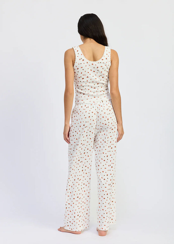 Dasha Pant - White & Red