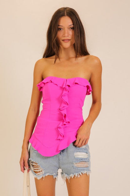 Date Night Dream Top-SMALL-Fuchsia-Cute-Trendy-Shop-Womens-Boutique-Clothing-Store