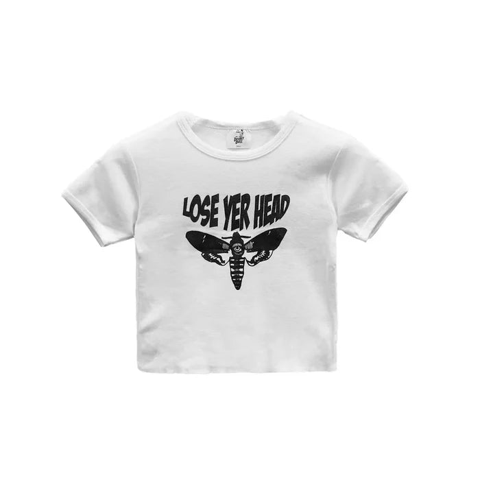 Deadly Doll Jesse Jo Stark Lose Yer Head Baby Tee - SHENGLI ROAD MARKET