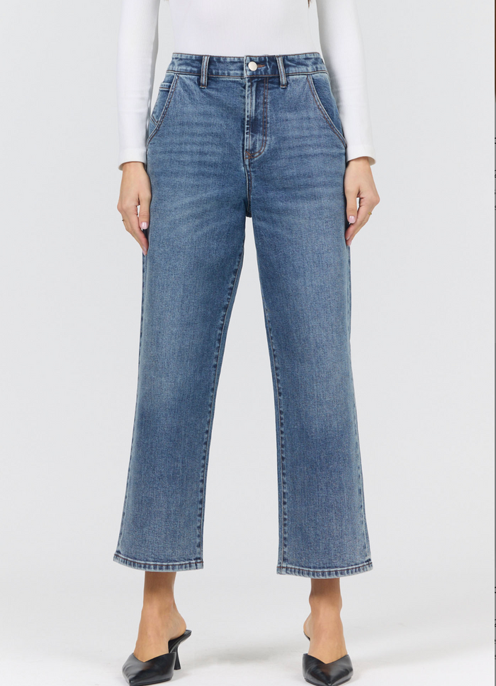 cropped denim