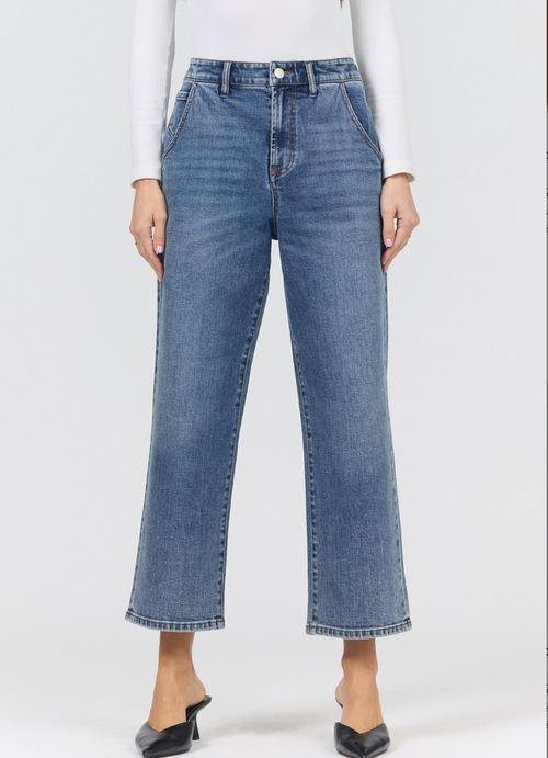 cropped denim