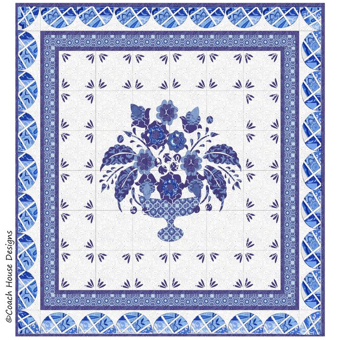 Delft Trivet Downloadable PDF Quilt Pattern