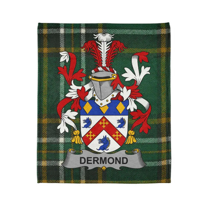 Dermond Family Crest Tartan Blanket