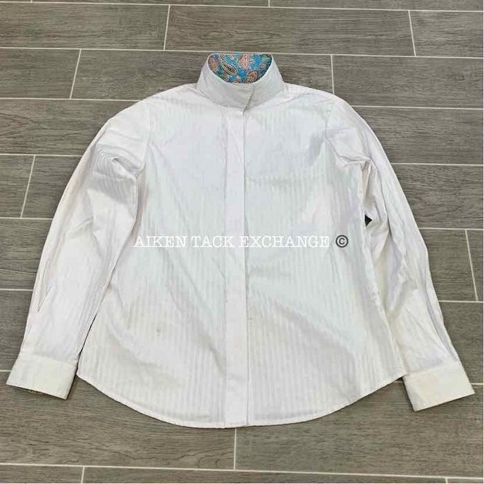 Devon-Aire Long Sleeve Show Shirt, Size 18