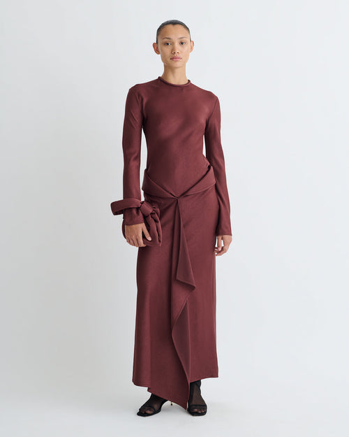 Diah - Maxi dress - Mahogany
