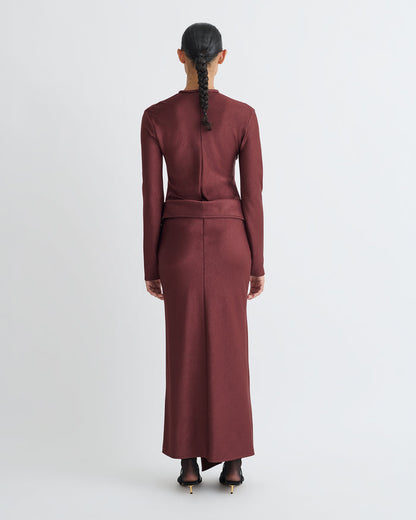 Diah - Maxi dress - Mahogany