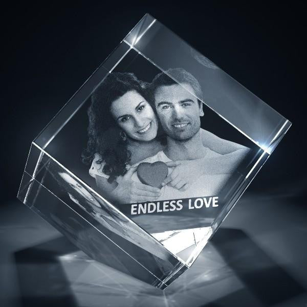 Valentines Heart 3D Photo Crystal Diamond