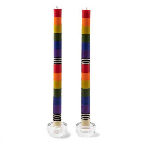 rainbow dinner candles