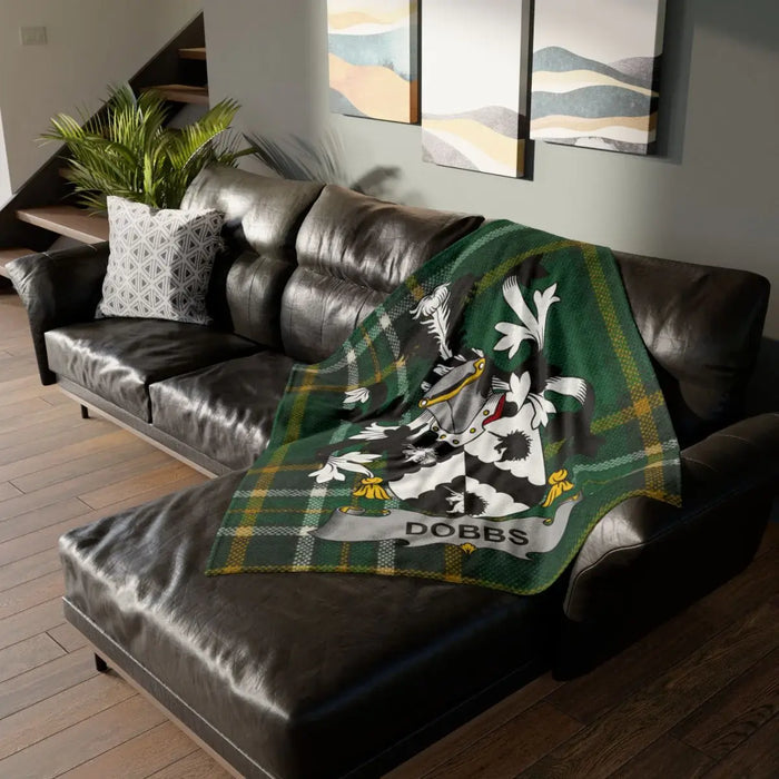Dobbs Family Tartan Plaid Throw Blanket Decor