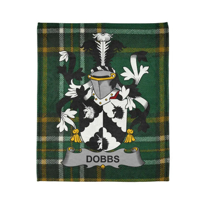 Dobbs Family Crest Plaid Background