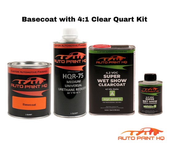 Dodge PSE Atomic Silver Basecoat Clearcoat Quart Complete Paint Kit