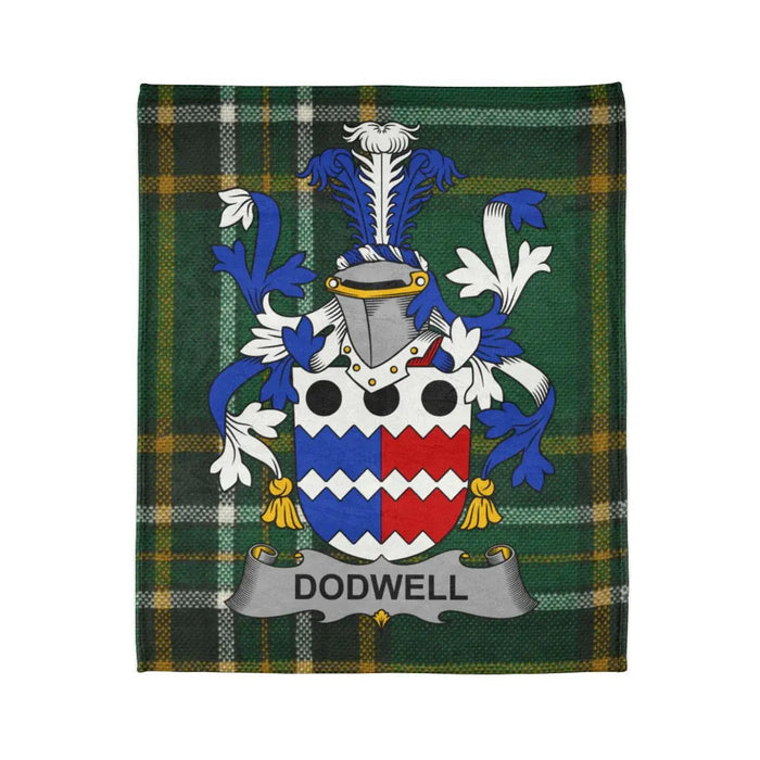Custom Dodwell Tartan Clan Crest Blanket