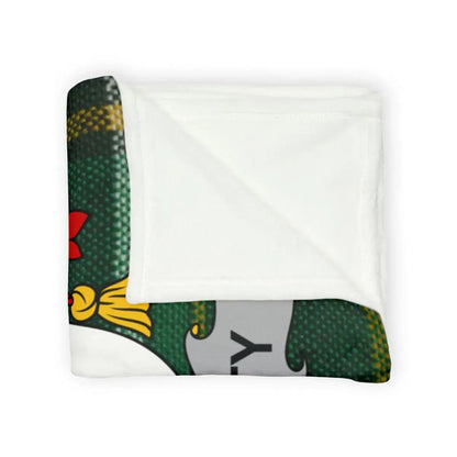 Cozy Fleece Blanket with Colorful Design Blanket