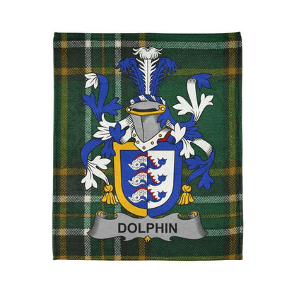 Dolphin Family Heritage Plaid Blanket