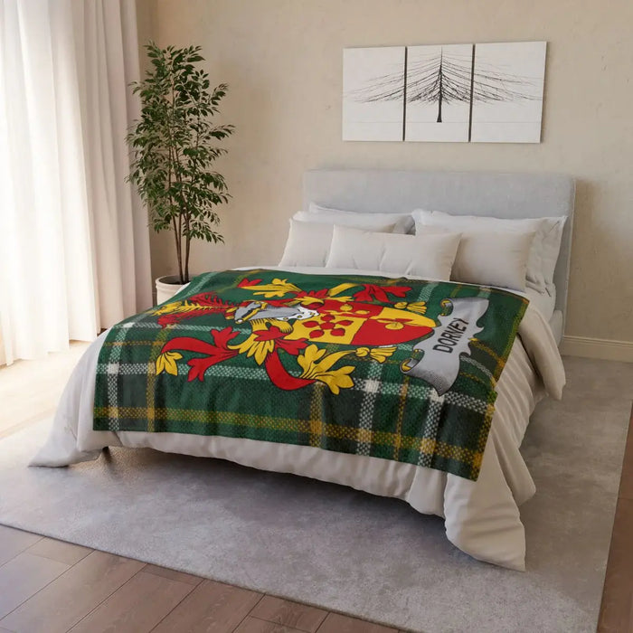 Custom Personalized Heraldic Crest Blanket