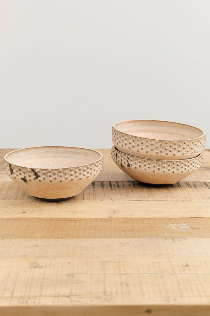 Lesley Anton Home Kitchen Dishware Dot Bowl in Dusk Dusk