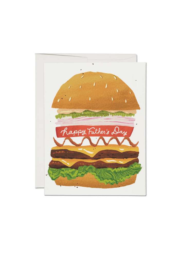 Double Cheeseburger Father's Day Card