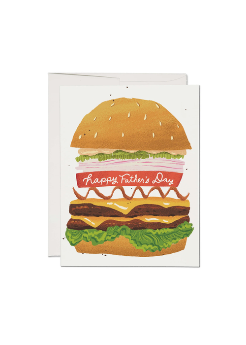 Double Cheeseburger Father's Day Card