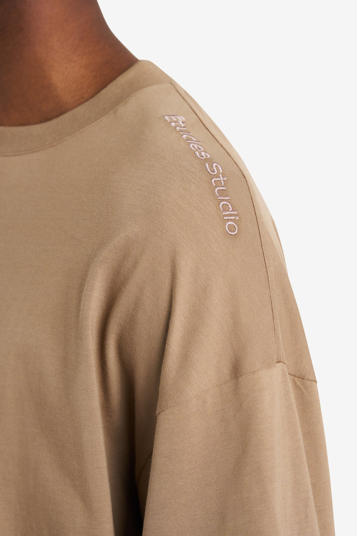 ETUDES STUDIO DOUBLE S TEE SHIRT TAN 4