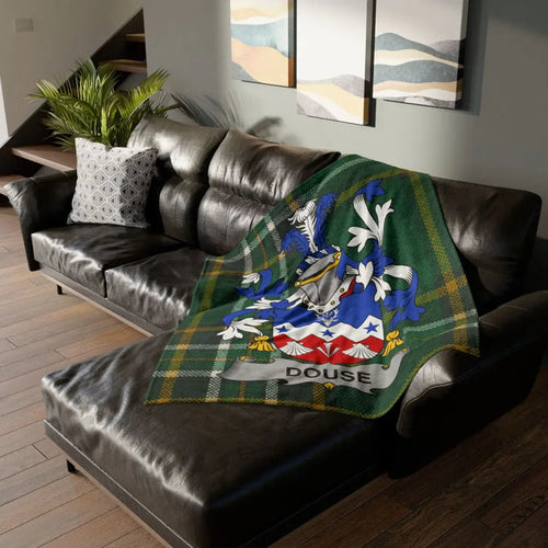 Personalized Douse Family Crest Blanket with Unique Design