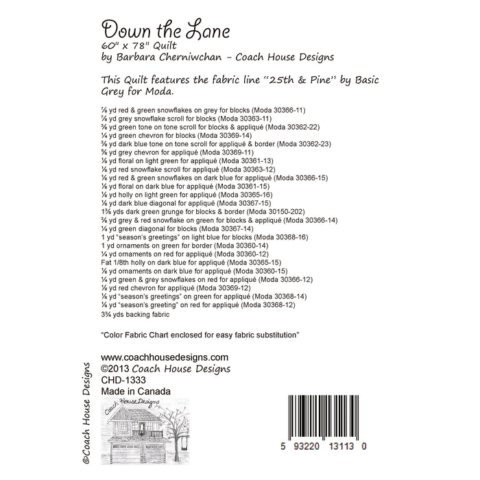 Down the Lane Quilt Pattern
