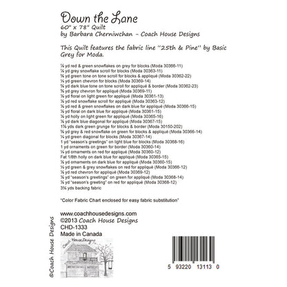 Down the Lane Quilt Pattern