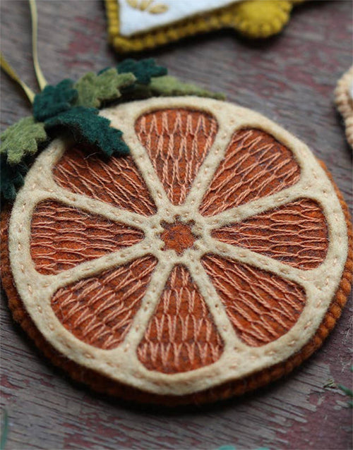 Dried Orange Felt Ornament Kit, Kiriki Press