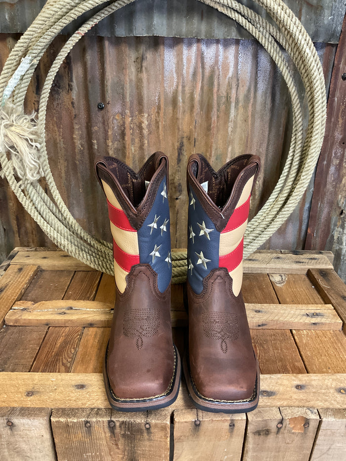 Durango Lil' Rebel American Flag Western Boot