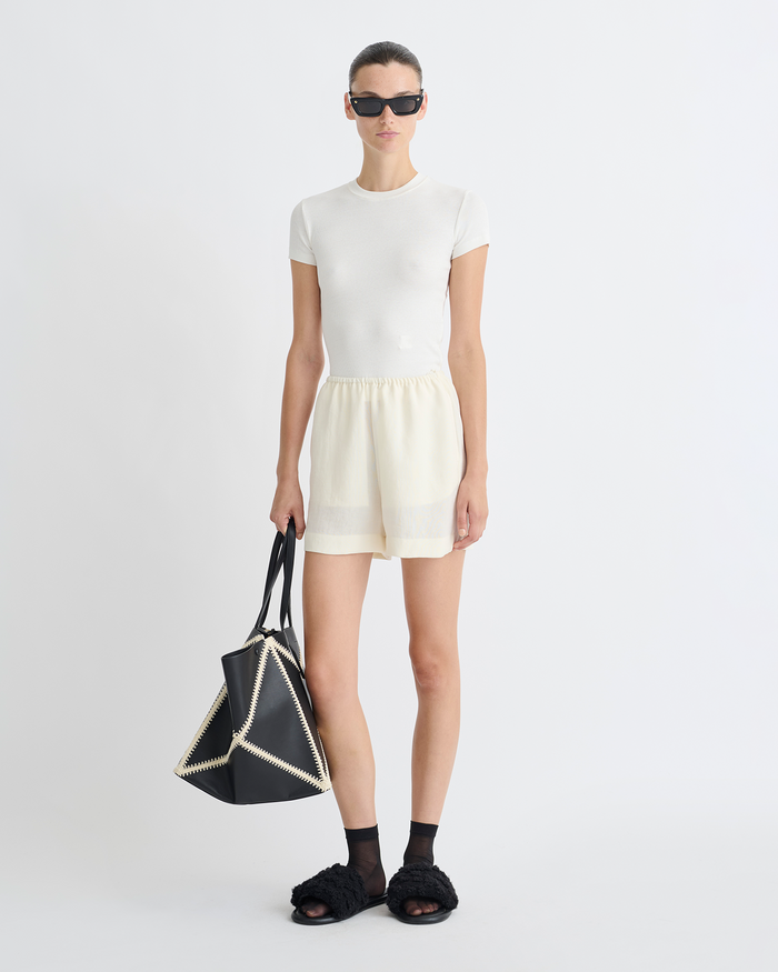 Dylla - Relaxed shorts - Creme