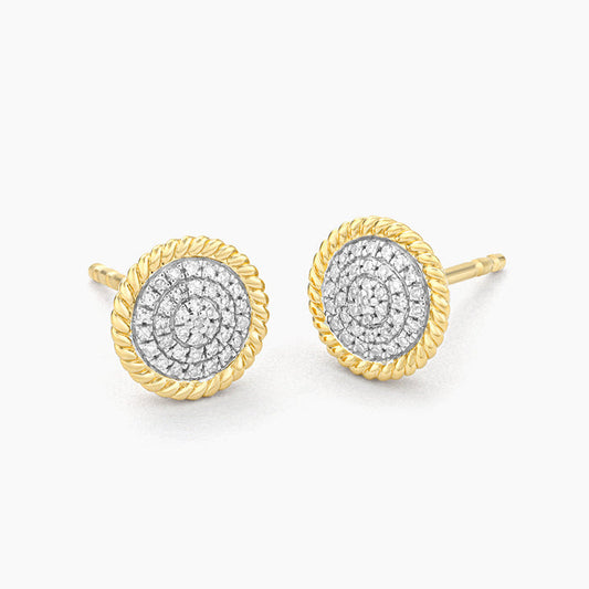 Earrings Circle Rope Stud Waterproof
