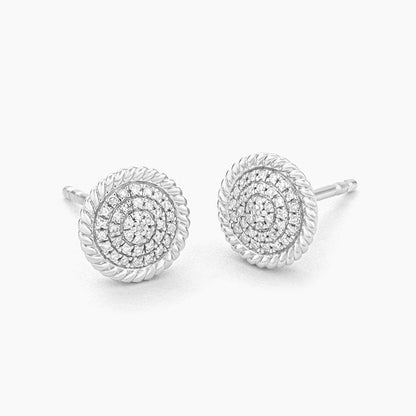 Earrings Circle Rope Stud Waterproof