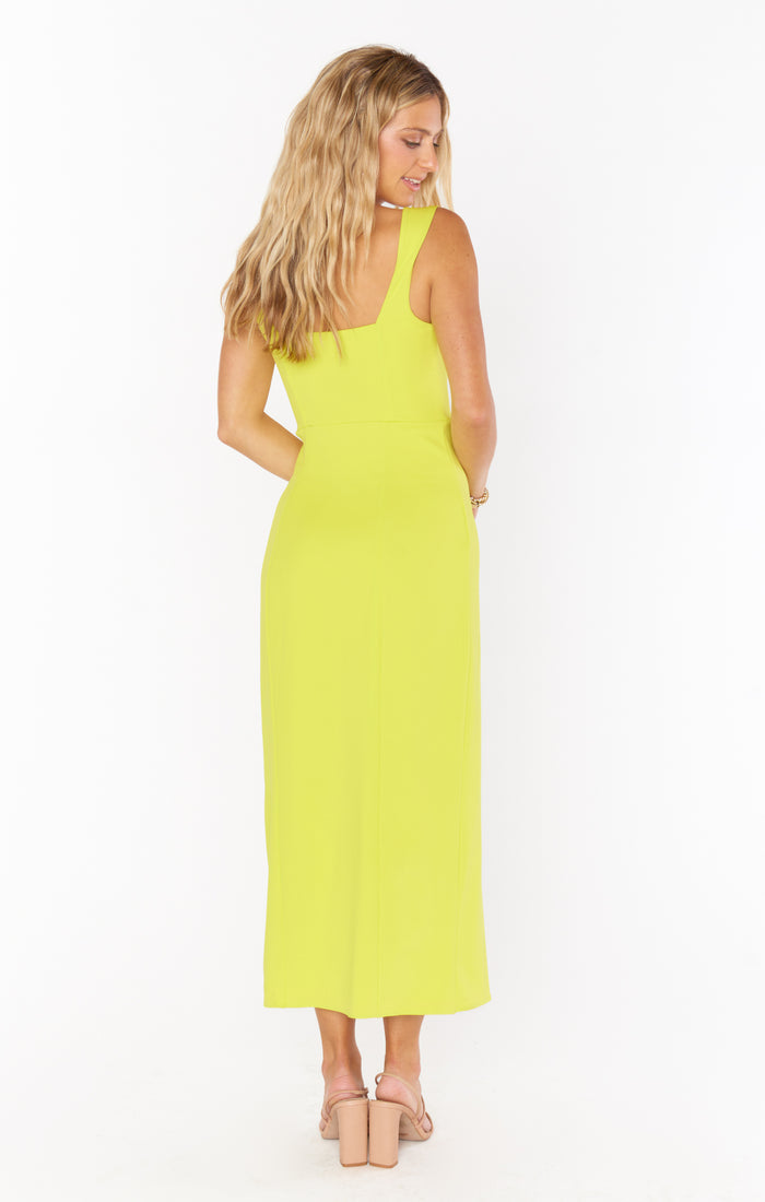 Eden Midi Dress ~ Citrine Stretch