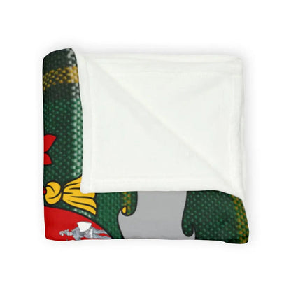 Cozy Christmas-Themed Blanket with Colorful Design