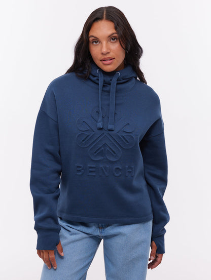 Elaina Blue NY018 Hoodies Oversized Debossed Shot 1