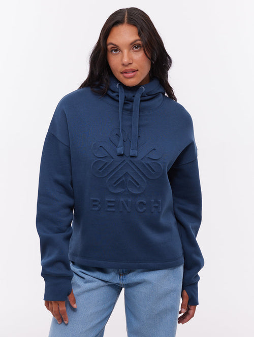 Elaina Blue NY018 Hoodies Oversized Debossed Shot 1